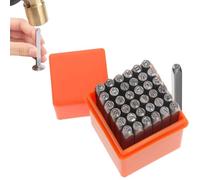 FISH DRAGATE 37 pcs punzoni lettere e uumeri metallo 3mm,set di lettere perforate, alfabeto a-z, numero 0-9, numero punzone impostato,per timbrare metallo, plastica, legno, pelle