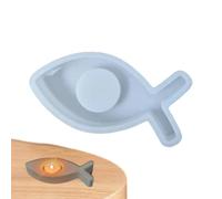 Fish fai da te Fish Candlestick Forme, Fish Crafting Cast Stampo | Forme in silicone riutilizzabili per portacandele fatti in casa, caramelle, gesso, cioccolato, forma di candele di poi