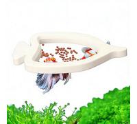 Fish Feeding Ring - Aquarium Floating Food Ring | Suitable for Betta Fish and | Guppy Freshwater Saltwater Tank Feeder | Prevents Food Scattering with Secure Suction Cup Design