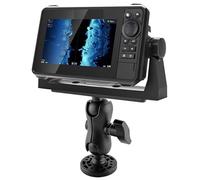 Fish Finder Base di montaggio - Zattera riutilizzabile, supporto a sfera multifunzione, supporto elettronico | Barca compatta, canoa, kayak, nylon antiruggine, attrezzatura regolabile a 360 gradi, out