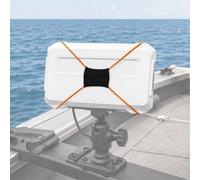 Fish Finder - Cinghia elastica regolabile per coperture dello schermo grafico fino a 45,7 cm, compatibile con LiveScope, Garmin, Lowrance e coperture elettroniche per barche, 1 pezzo (arancione)