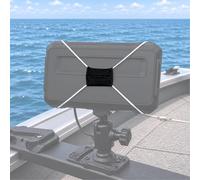 Fish Finder - Cinghia elastica regolabile per coperture dello schermo grafico fino a 45,7 cm, compatibile con LiveScope, Garmin, Lowrance e coperture elettroniche per barche, 1 pezzo (bianco)