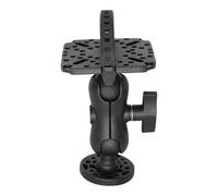 Fish Finder Mount Base, Marine Accessory for Rail Track and Deck Installation, Durable and -Resistant, Compatible with Sonar, GPS, and Navigation Devices for Kayak, Paddle Boat, and Outdoor Angl