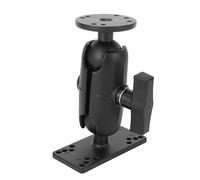 Fish Finder Mount sfera Testa marina in alluminio Porta di ricerca in lega di pesce con rivestimento in gomma per Lowrance Helix 7 Helix 5 Fish Finders Fish Finders