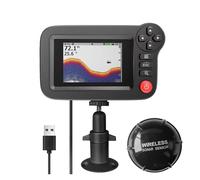 Fish Finder portatile Trasduttore Sensore sonar Cercatore di profondità dell'acqua Schermo LCD Ecoscandaglio Fishfinder con lampada attraente for pesci per