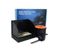 Fish Finder - Telecamera subacquea con display IPS da 4,3 pollici, grandangolo di 220 gradi, impermeabile IP68, cavo ricaricabile da 15 M-50 m, per pesca sul ghiaccio, lago, mare e barca, con luci IR