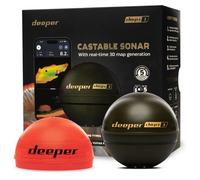 Deeper CHIRP+ 3 Sonar GPS Castable - Rilevatore di profondità portatile per pesca in barca, pesca sul ghiaccio, pesca da riva - Mappe di profondità 3D personali con app gratuita intuitiva