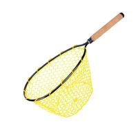 Fish Fine per la pesca - Net di stagno per pesci | Trout Net Mesh Landing Wading Catch and Release Fish Landing Net Floating Trout Net Freshwater Net Fishing Net con manico Fix da pesca per la rete