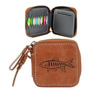 Fish Fly Lure Organizer, Portamonete per esche con lustrini