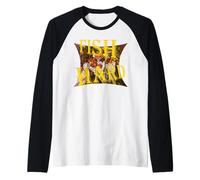 Fish Hard Die Happy Carpe The Fish Today Diem Maglia con Maniche Raglan