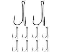 Fish Hook - 10-Piece Anti-Escape High Carbon Steel Tackle, Bait Hooks