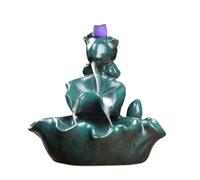 Fish Leaping Dragon Gate Backflow Incense Furnace Home lwood Incense Burner Zen Creative Aromatherapy Holder Ornament Tea Ceremony (B) (B)