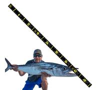 Fish Measuring Board - Compact 51 Inch Foldable Mat, Strong Tear Proof Scale, Quick Dry Waterproof, Flexible Lightweight Construction | Fishing Measuring Board For Kayaks Workbenches Boats Sho