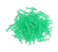 Fish Mouth Needle Threader Plastic Stainless Steel Sewing Machine Needle Threader Tool for Seniors Poor Eyesight 100PCS (Green)