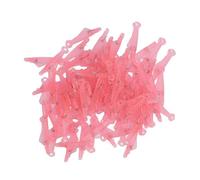 Fish Mouth Needle Threader Plastic Stainless Steel Sewing Machine Needle Threader Tool for Seniors Poor Eyesight 100PCS (Pink)