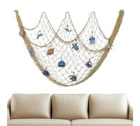 Fish Net - Decorations Realistic Aesthetic Coastal Wall Starfish Seashell