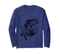 Fish On Worries Gone Funny Rilassante Stress Relief Pesca Maglia a Manica