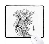Fish Playing Swimming Sea Seaw Mouse Pad Lavabile Mousepad Antiscivolo Tappetino Scrivania per Ufficio Accessori Scrivania Gaming 25X30Cm