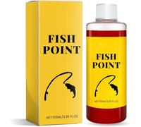 Fish Point Liquid, Concentrated Fish Attractant Spray, Fast-Acting Red Worm Formula, Supports Better Bite Response for Freshwater Fishing, 100ml (1ps)