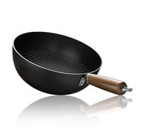 Fish Scale Pattern Flat Bottom Non-Stick Pan,20-28 Cm - Fish Scale Non-Stick Pan,for Cooking,Suitable Cooker Gas Stir Fry Pans (B,22cm)