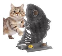 Fish Shape Cat Grooming Brush - Self Massage Corner Toy for Kittens Cat