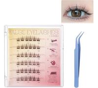 Fish Tails Glueless Press-On Eyelashes,Press on Lashes No Glue Needed,Lash Clusters,Press On Eyelashes No Glue Needed,Self-adhesive eyelashes (Sunflower)