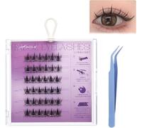 Fish Tails Glueless Press-On Eyelashes,Press on Lashes No Glue Needed,Lash Clusters,Press On Eyelashes No Glue Needed,Self-adhesive eyelashes (Trilogy Flame Type)