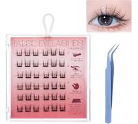 Fish Tails Glueless Press-On Eyelashes,Press on Lashes No Glue Needed,Lash Clusters,Press On Eyelashes No Glue Needed,Self-adhesive eyelashes (Pure Lust Cat Type)