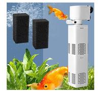 Fish Tank 3-in-1 Filter - Filtration, Oxygenation & Water Pumping, Aquarium Water Pump with Filtration Oxygenation and Circulation, Submersible Pump Freshwater Saltwater Tanks(20W)