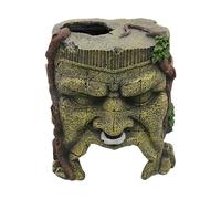 Fish Tank Decor, Resin Aquarium Decorations, Realistic Landscaping Ornaments, Material, Hand Painted Detail, 1 Piece, Multicolor, for Reptile, Home Aquariums, 5.51x4.72x4.33inches,
