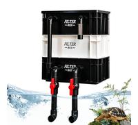 Fish Tank Filter - Acquario Water Circulation Cleaner System for Clear Habitat | Multi Layer Filtration Unit with Oxygen Flow Support, Impurity Removal Device for Sand Gravel Turtle Aquatic Home