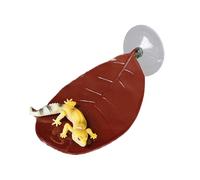 Fish Tank Leaf - Suction Hammock Plant 17x5.1x8.2cm, Aquarium Resting Pad Decor | Natural Simulation Habitat System, Stable Breeding Comfort Solution For Home Dorm Office Apartment Bedroom Living Roo