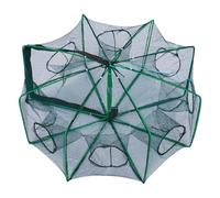 Fish Trap, Folding Crab Cage, Escape-Proof Fishing Net with Entrance Holes, Portable Gear for Shrimping, Lake, Pond, Kayak, Beach, Camping, Freshwater Catching, Outdoor Angling Use