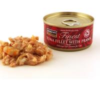 Fish4Cats 1 x 70 g Finest Filetti di Tonno con Gamberetti Umido per Gatti