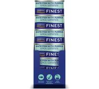Fish4Dogs 12 x 85 g Finest Alimento Umido per Cani Pesce Bianco con Zucca e Piselli