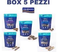 Fish4Dogs Box Snack Linea Dental 5 Pezzi