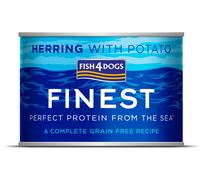Fish4Dogs Finest Alimento Umido Completo per Cani Aringhe con Patate 185 g