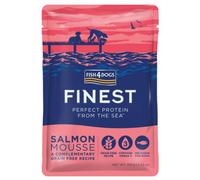 Fish4Dogs Finest Dog Mousse Grain Free 100 gr - Salmone - Confezione da 12 pezzi - Cibo Umido per Cani - 1° ORDINE? scegli lo sconto BZR5 / BZR20 + 200 punti fedeltà