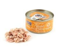 Fish4Dogs - Fish4Cats Latas Naturales para Gato - 1975 - 70 Grs. (Lata), Atún con Calamar
