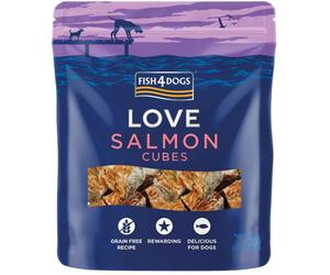 Fish4Dogs Love Salmon Cubes Premi per Cani al Salmone 85 g