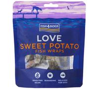 Fish4Dogs Sweet Potato Fish Wraps - Confezione da 100 g