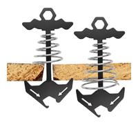 Fishbone Deck Anchors - Stainless Steel Tent Pegs, Camping Rope Adjuster | 201 Stainless Steel Construction | Portatile Windproof Spring Rope Tensioner For Outdoor Docks Decks Patio Lawns Gardens