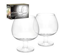 Fishbowl Copa Gin and Tonic - Bicchieri da cocktail a stelo corto, in cristallo, lavabili in lavastoviglie, 600 ml, confezione da 2 (coppia)