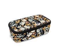 FishDing Astuccio per matite per bambini con motivo animale, astuccio per matite di grande capacità, astuccio portatile per articoli di cancelleria per studenti, Cool Dogs, Taglia unica, Organizer per