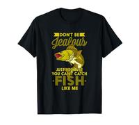 Fisher Baitcast Catch Pescatori Amo Pesca Pescatori Pesca Maglietta