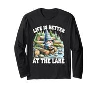 Fisher Gnome For Fishing Grandpa Life Is Better At The Lake Maglia a Manica