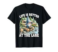 Fisher Gnome For Fishing Grandpa Life Is Better At The Lake Maglietta