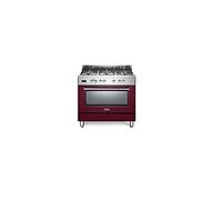 De’Longhi PRO 96 MR ED cucina Elettrico Gas Bordeaux, Rosso, Acciaio inox