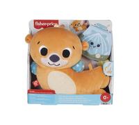 Fisher-Price adorabile lontra 2 in 1 - cuscinetto per il pancino e amico sonagliante