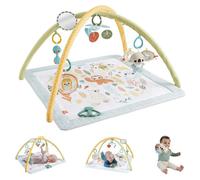 FISHER-PRICE - PALESTRINA MULTISENSORIALE PER NEONATI, TAPPETINO CON ARCO E 6 GIOCHI PORTATILI E SENSORIALI INCLUSI